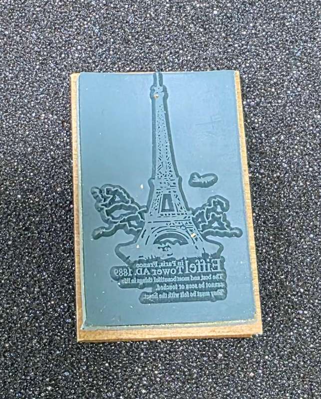 Wooden Rubber Stamp box sets 1 set-- Vintage stamp gift box
