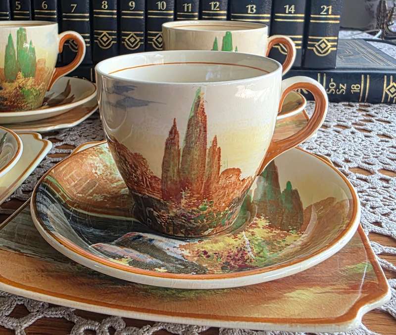 4 ROYAL DOULTON ` WOODLEY DALE` TEA TRIO SETS