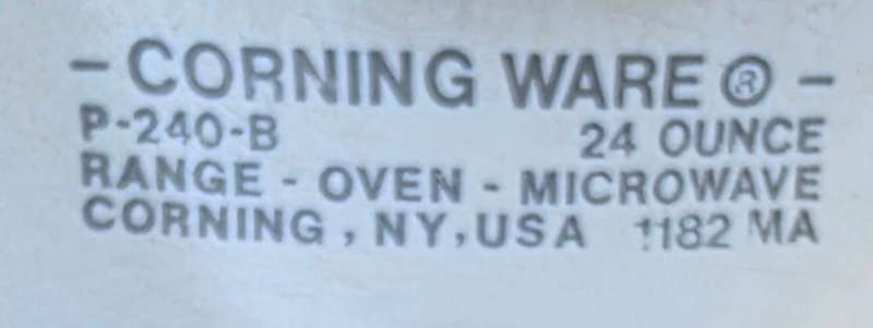 Set of 2 Vintage CorningWare Ovenproof Bowls  Made in the USA