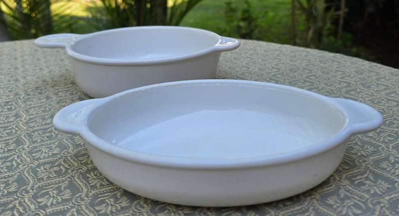 Set of 2 Vintage CorningWare Ovenproof Bowls  Made in the USA