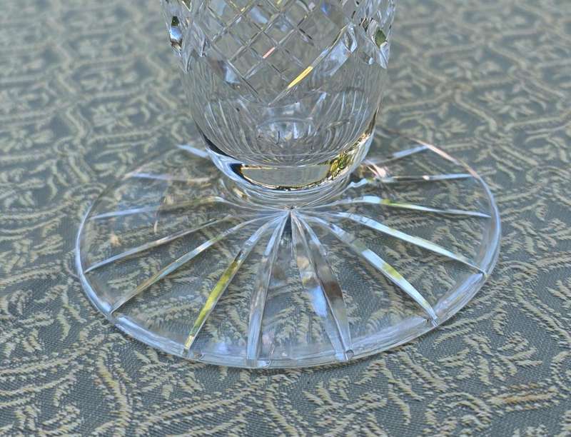 Stunning Cut Crystal Vase  22 cm High | Elegant Sparkle | 01 |