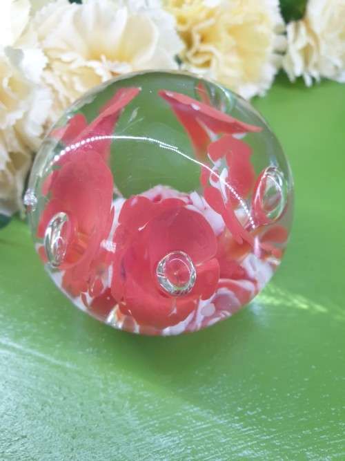 Vintage Murano Mouth Blown Glass Paperweight