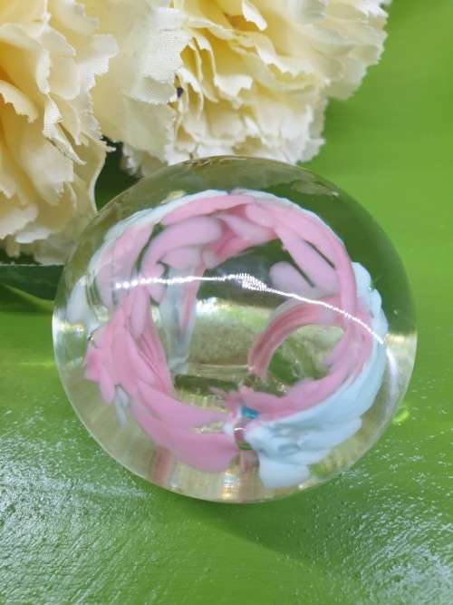 Vintage Murano Mouth Blown Glass Paperweight