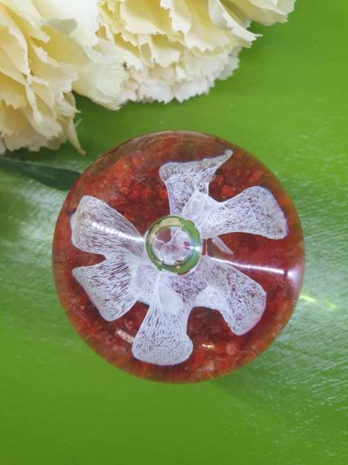 Vintage Murano Mouth Blown Glass Paperweight