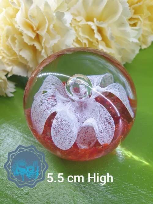 Vintage Murano Mouth Blown Glass Paperweight