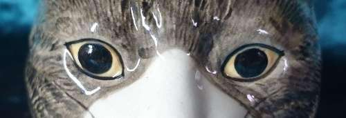 Quail Ceramics Cat Figurine