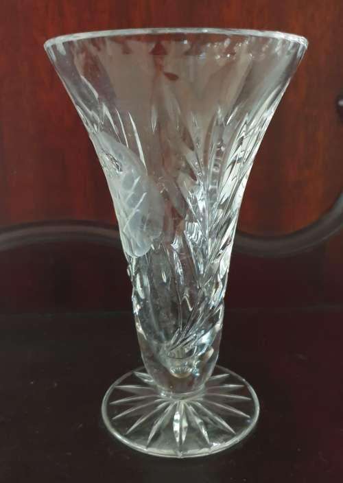 Sparkle Touch | Small Cut Glass Crystal Vase