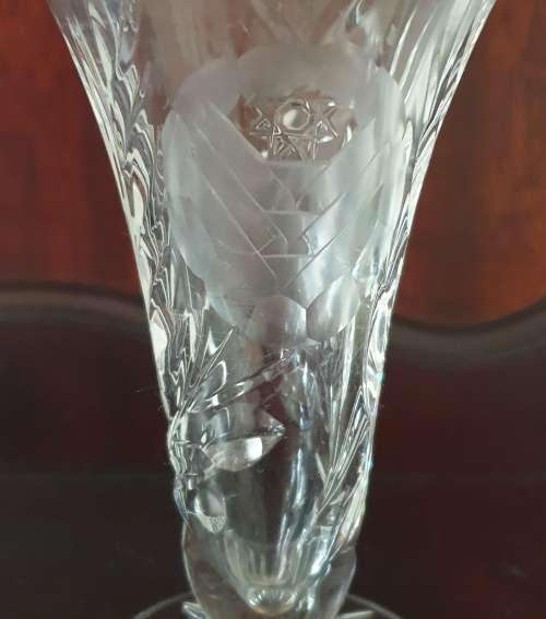 Sparkle Touch | Small Cut Glass Crystal Vase