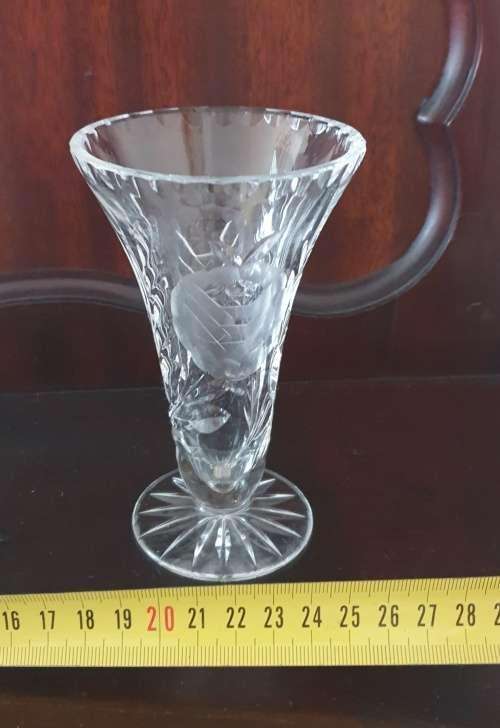 Sparkle Touch | Small Cut Glass Crystal Vase