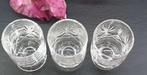 3 Crystal Glasses