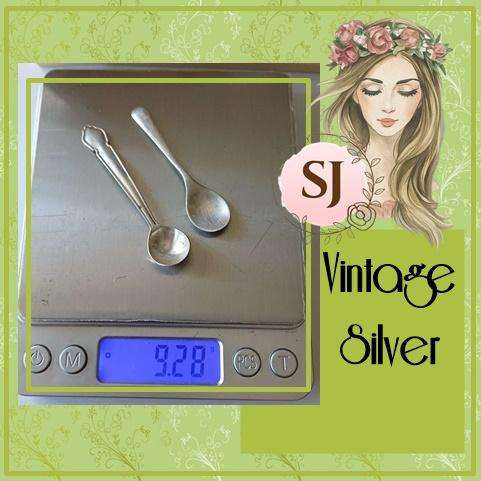Vintage Sterling Silver Hallmarked Salt or Condiment Spoons  |  35  |
