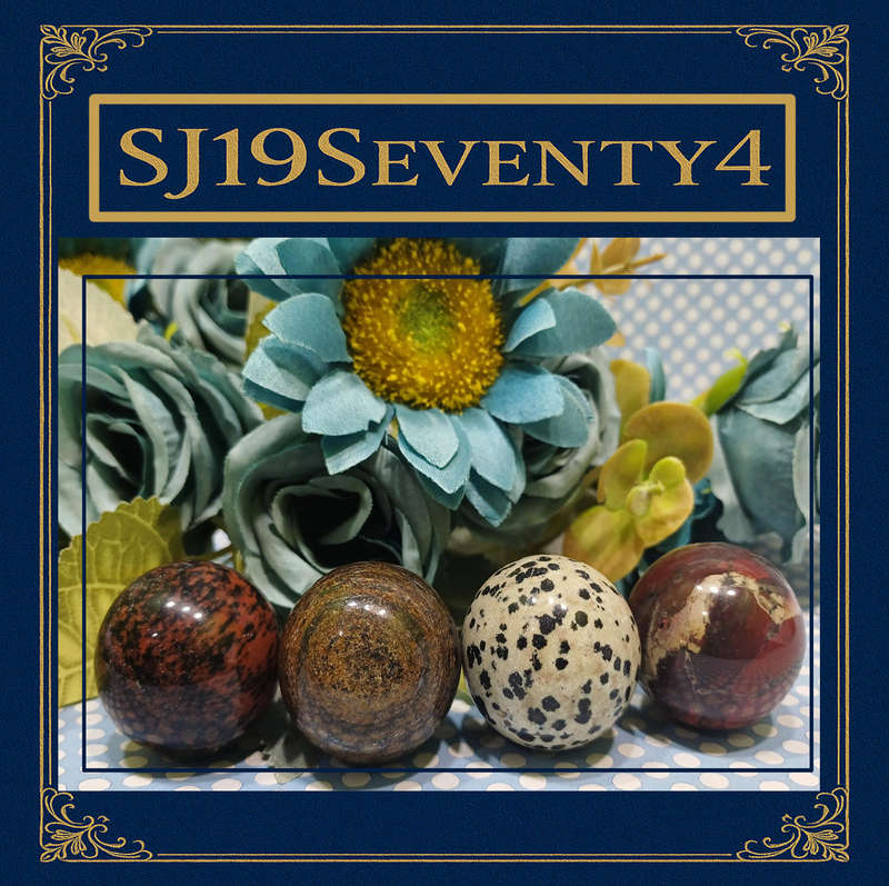 Set of 4 Crystal Stone Spheres  Elemental Orbs of Energy  | 36 |