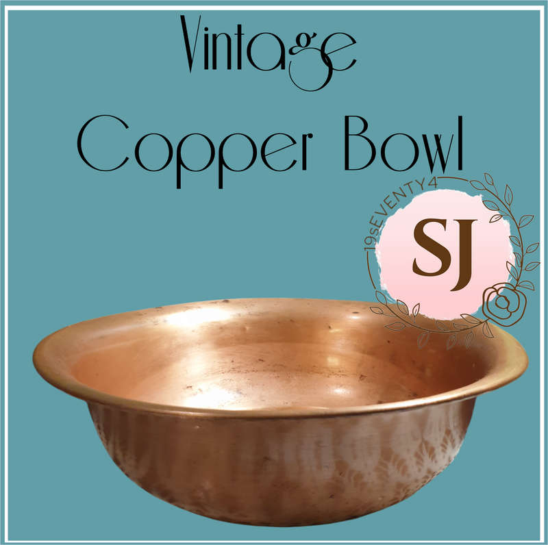 Vintage Copper Bowl