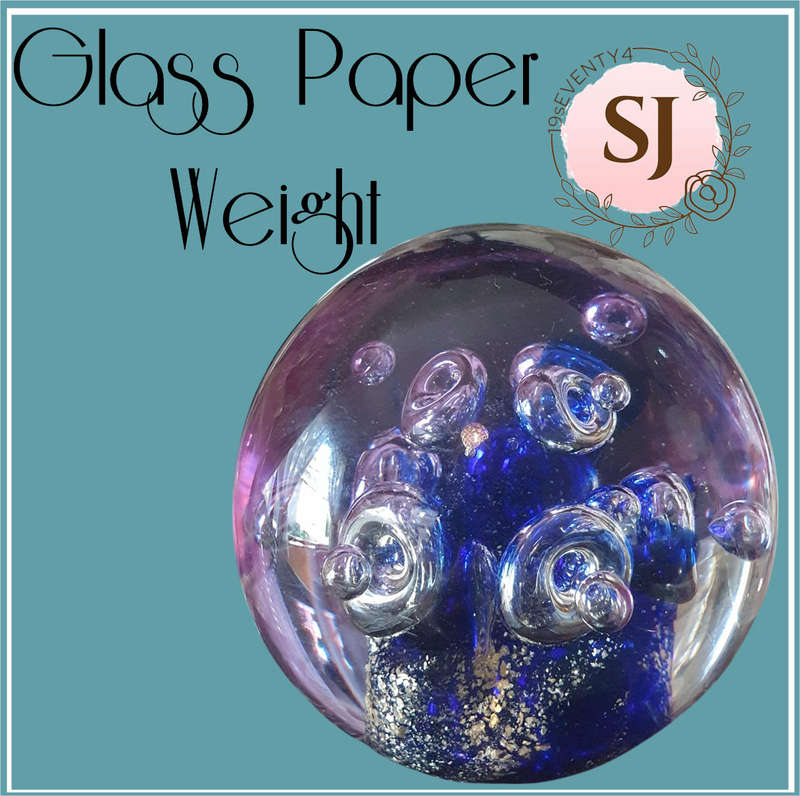 GLASS PAPERWEIGHT