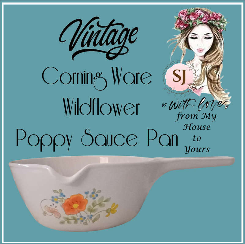 Corning Ware Wildflower Poppy Sauce Pan