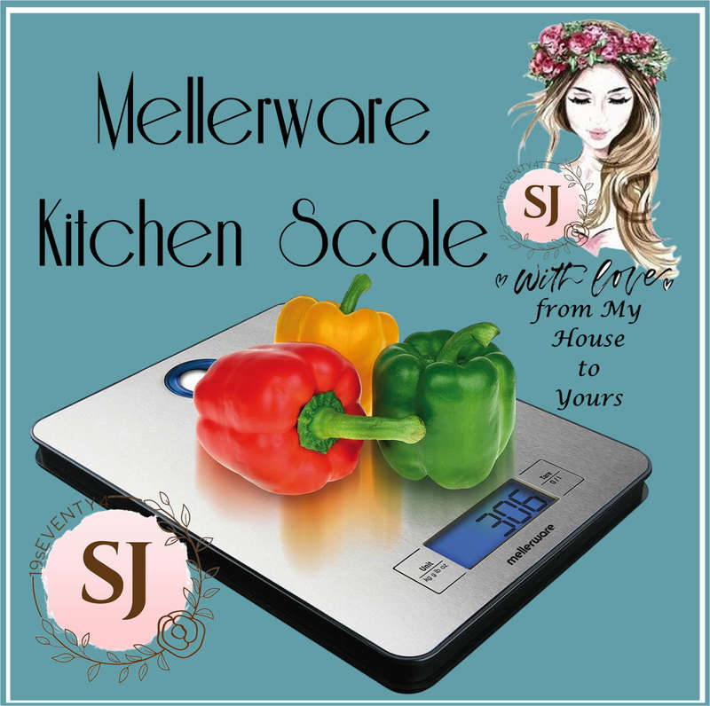 Mellerware Kitchen Scale Battery Operated Lcd Display Stainless Steel Brushed 5Kg 4.5V Saxon