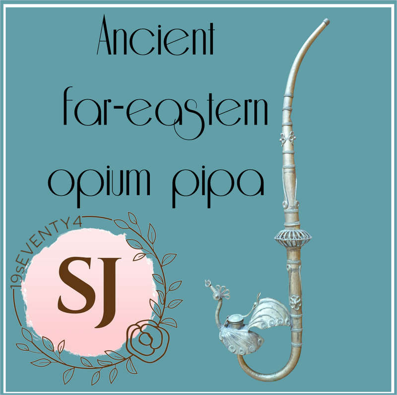 Ancient far-eastern opium pipa