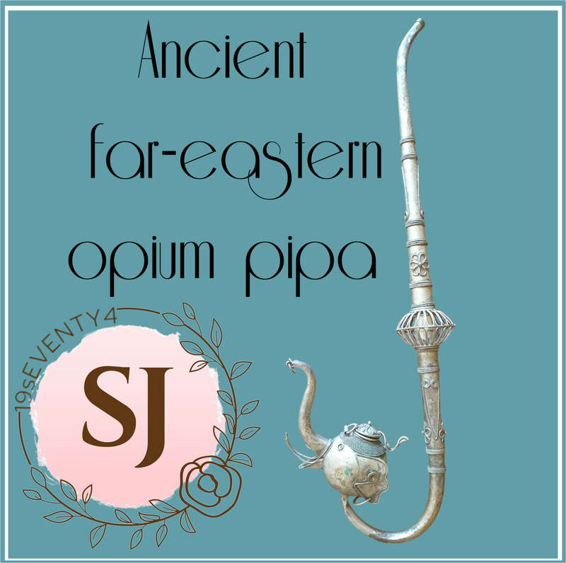 Ancient far-eastern opium pipa
