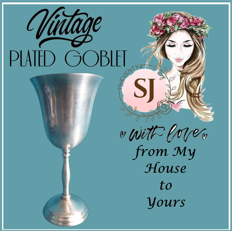VINTAGE PLATED GOBLET | GOOD CONDITION |