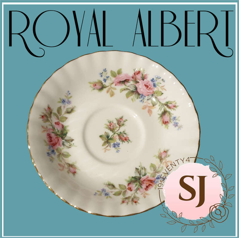 Moss Rose Beautiful Royal Albert Saucer