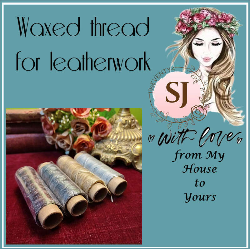 Waxed thread for leatherwork