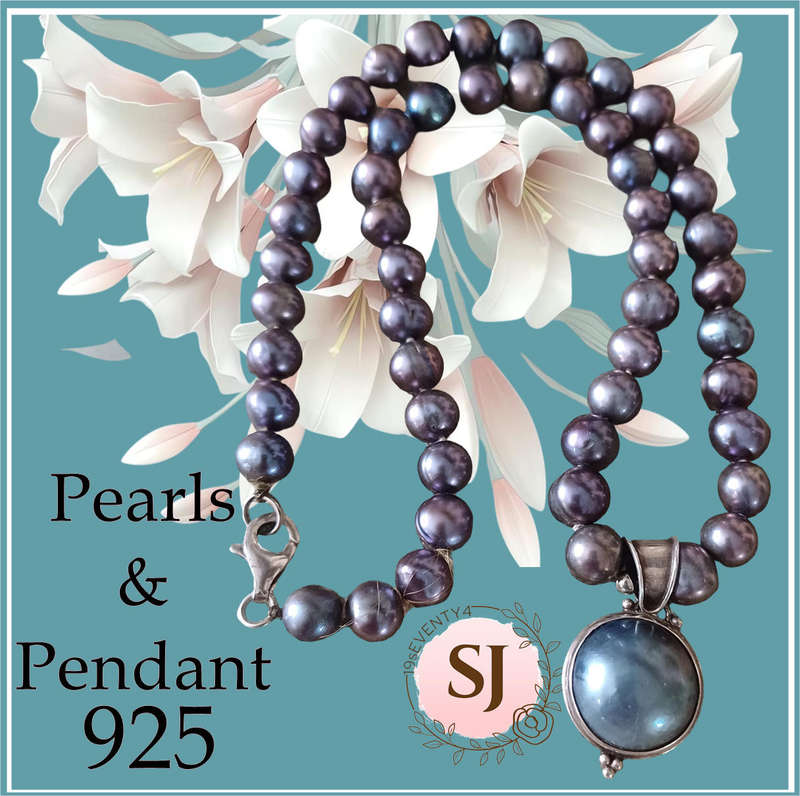 Exquisite pearl necklace with pendant