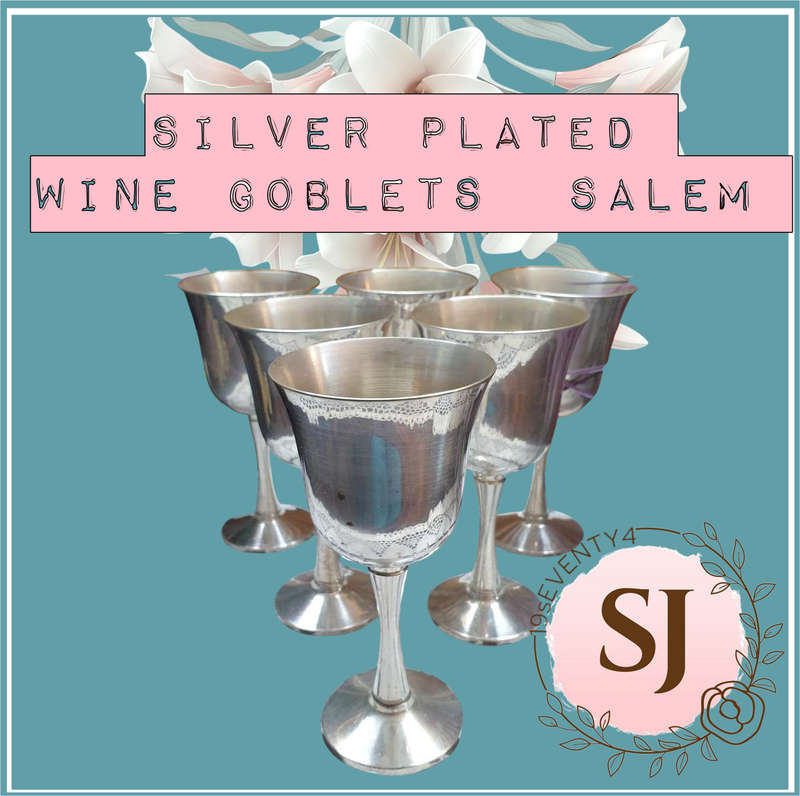 SILVER PLATED WINE GOBLETS | SALEM |