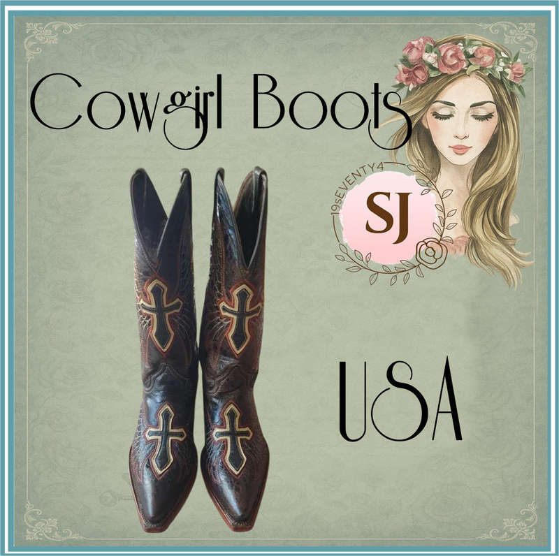 Cowgirl Boots Size 6 Purchased in USA