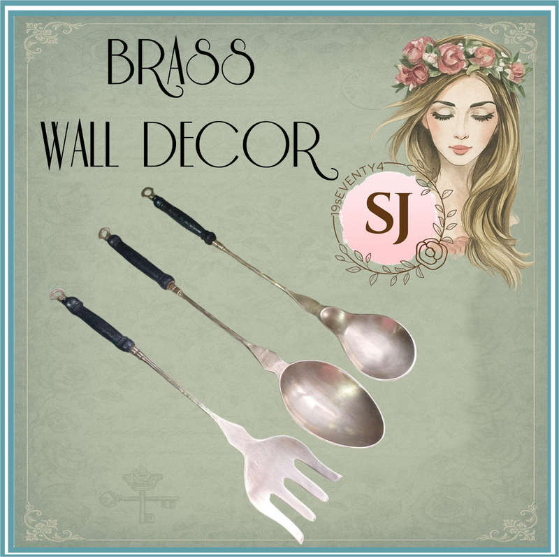 3 BRASS WALL ORNAMENTS