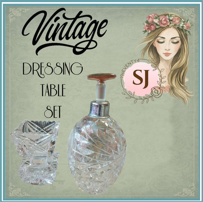 Vintage Perfume bottle and small vase