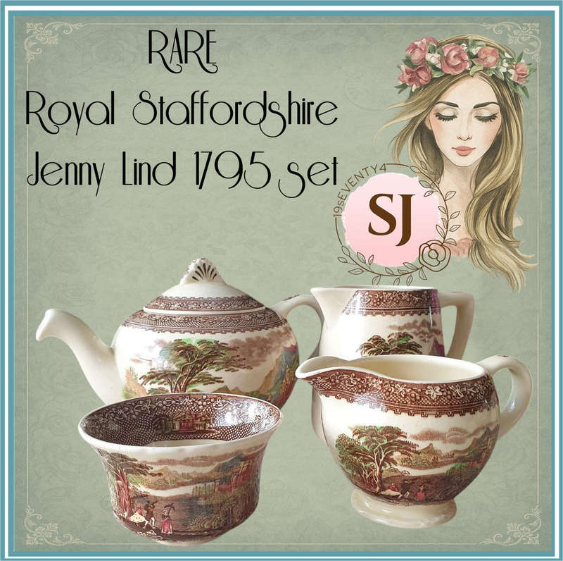 RARE Royal Staffordshire "Jenny Lind 1795 set