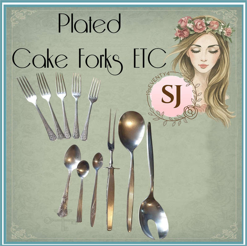 Plated Cake Forks etc