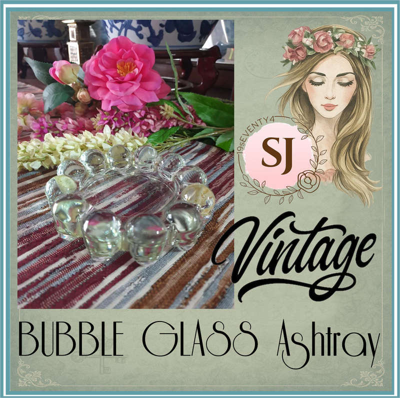 VINTAGE | BUBBLE GLASS | ASHTRAY | RETRO