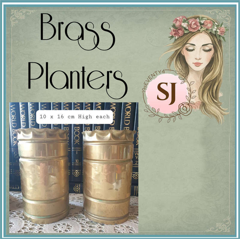 SET OF Brass planters