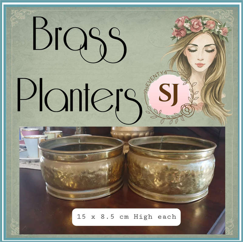 SET OF Brass planters