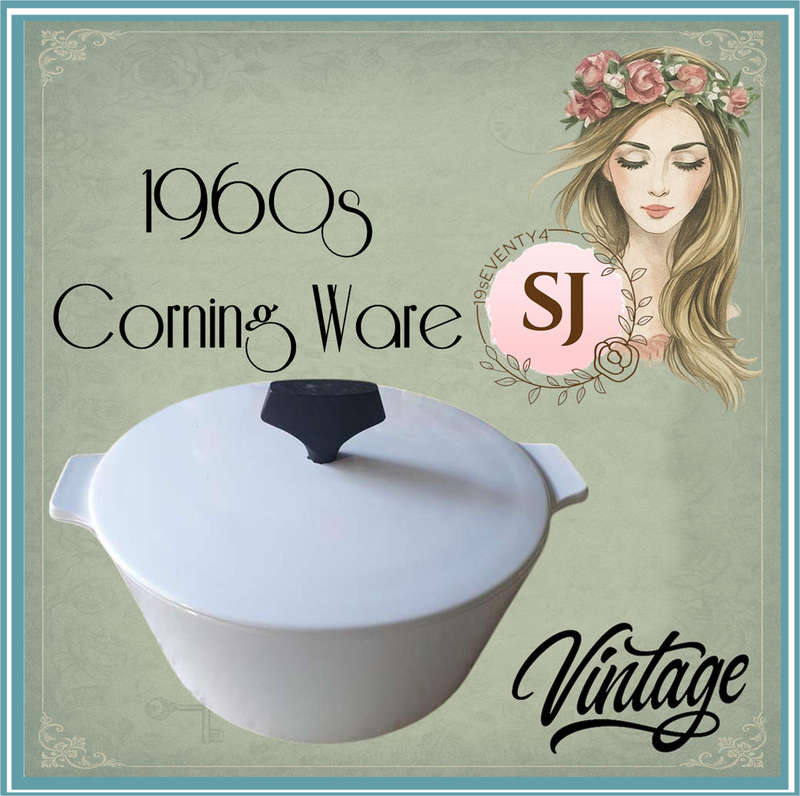 VINTAGE CORNING WARE BOWL WITH LID