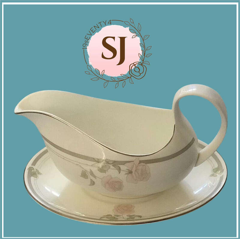 Royal Doulton Twilight Rose  | Gravy Boat & Saucer |