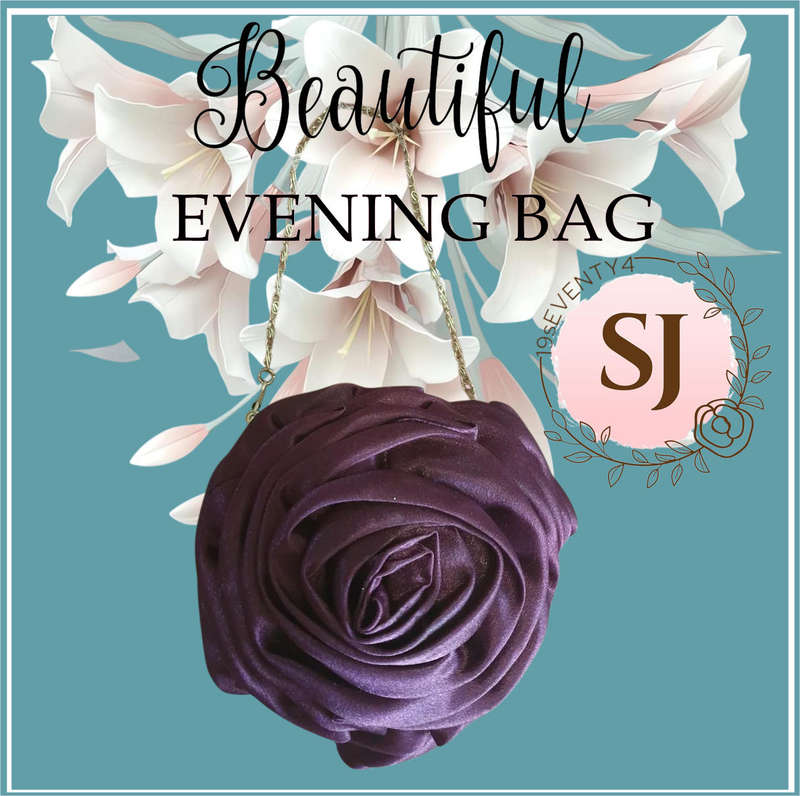 SMALL PURPLE EVENING BAG