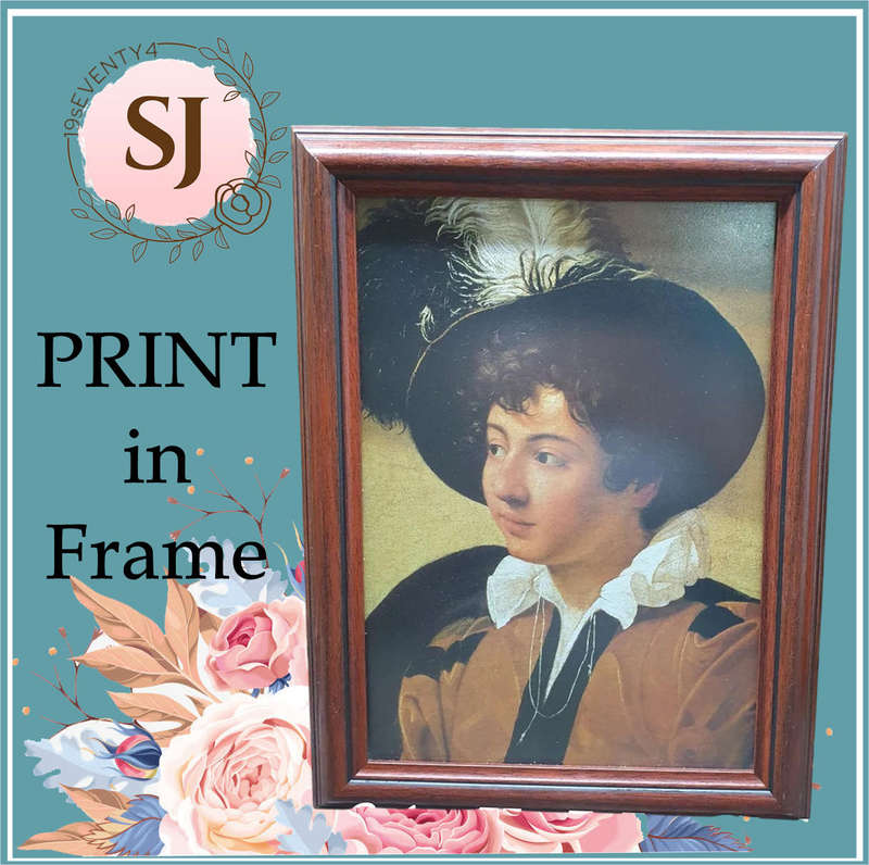 PRINT IN PHOTO FRAME WITH GLASS