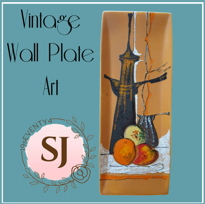 Italian Hand Painted Wall Plate | Decor | size on photo |