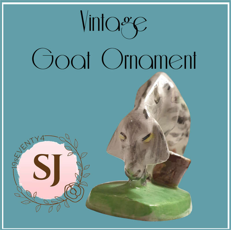Vintage Goat Ornament | Decor | 1998 |