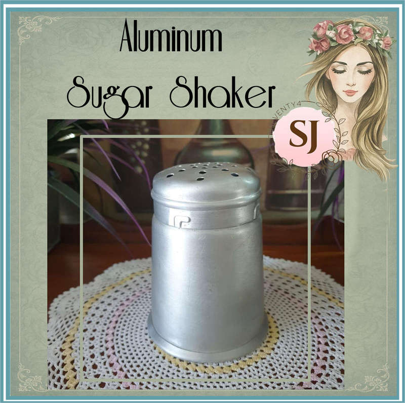 Vintage Aluminum Sugar Shaker Mid Century