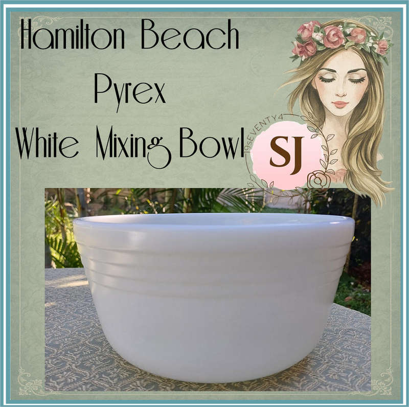 Hamilton Beach Pyrex White Mixing Bowl