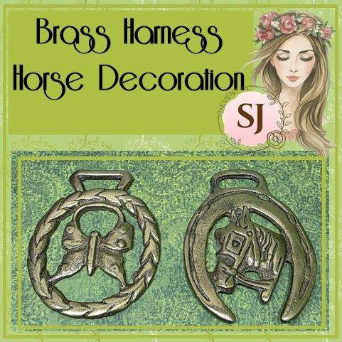 Brass Harness Horse Decoration
