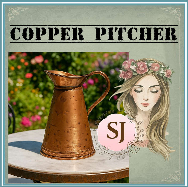 VINTAGE COPPER PITCHER | JUG | DECOR | NO LEAKS | ORNAMENT |