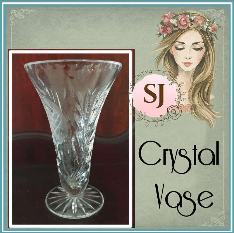 Sparkle Touch | Small Cut Glass Crystal Vase