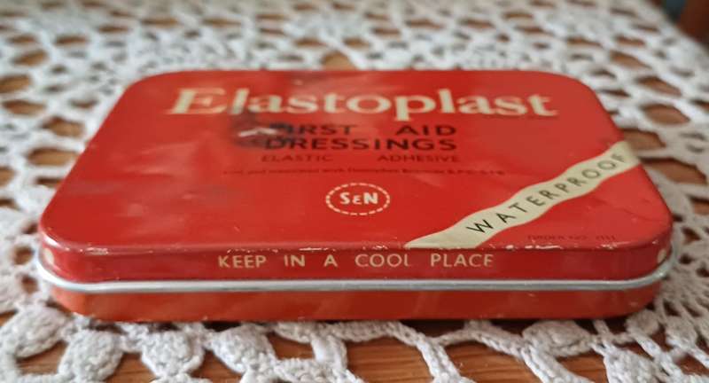 Vintage Elastoplast Tin  Made in England  |  1950s/60s Elastoplast tin |