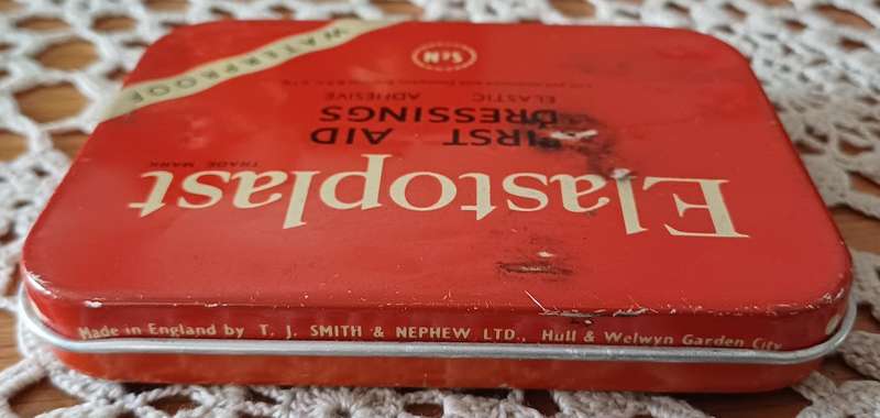 Vintage Elastoplast Tin  Made in England  |  1950s/60s Elastoplast tin |
