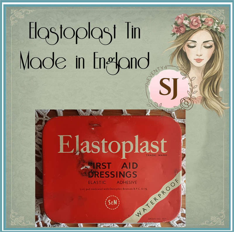 Vintage Elastoplast Tin  Made in England  |  1950s/60s Elastoplast tin |