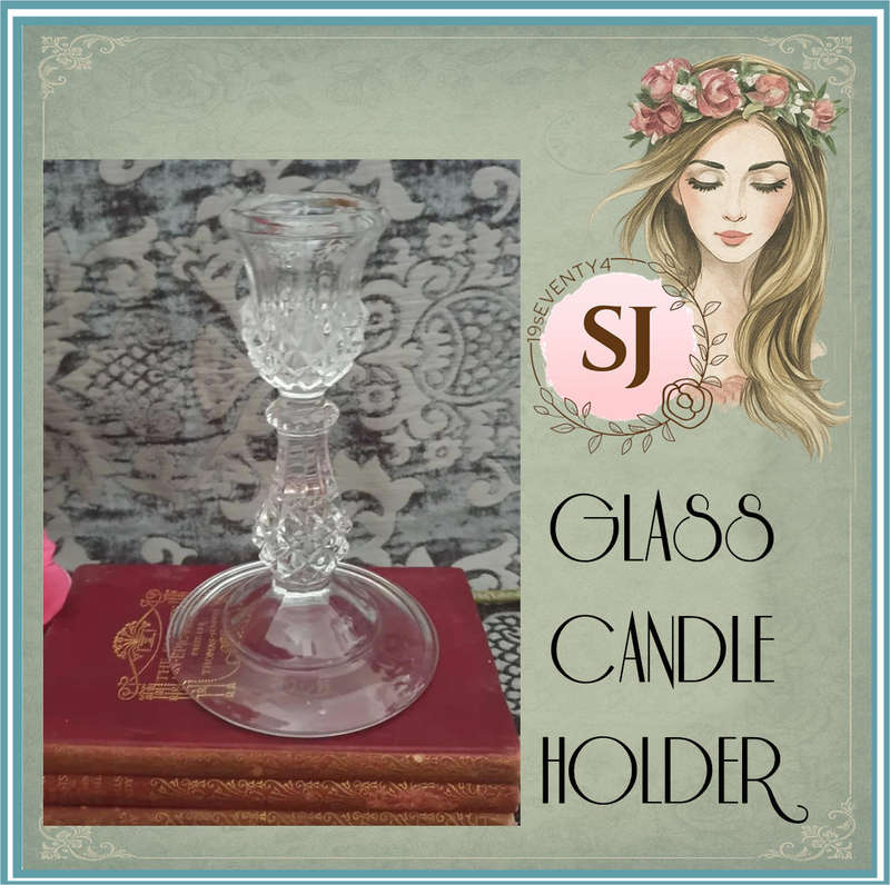 STUNNING GLASS CANDLE HOLDER